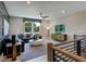 Cozy living room with a comfortable sectional sofa, large windows, and modern decor for a relaxing atmosphere at 0 High Rock Rd, Efland, NC 27243