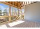New screened-in patio offering wooded views at 104 Pointe Park Cir, Holly Springs, NC 27540