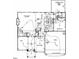 Detailed floor plan of the home's first floor layout, including the kitchen, living spaces, and garage at 1520 Village Grove Ct, Hillsborough, NC 27278