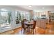 Charming breakfast nook with a bay window offering a picturesque view of the outdoors at 221 Saddle Ridge Rd, Chapel Hill, NC 27514