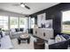 Cozy living room featuring modern furnishings, neutral decor, and plenty of natural light at 281 Broomside Ave, Raleigh, NC 27603