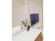 A close up of bathroom featuring double sink vanity with white countertop and decorative accents at 3930 Willow Gate Way, Raleigh, NC 27604
