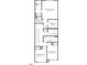 Floor plan of the second level of the home featuring bedrooms, walk-in closets and laundry at 3930 Willow Gate Way, Raleigh, NC 27604