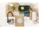 A design palette featuring kitchen samples and finishes at 3930 Willow Gate Way, Raleigh, NC 27604