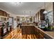 The kitchen offers hardwood floors and stainless steel appliances at 47 London Ln, Angier, NC 27501