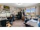 Home office with a large window, desk area, and plenty of space for a bike and storage at 47 London Ln, Angier, NC 27501