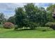 Sprawling yard with mature trees adding shade and natural beauty to the property at 524 N Occoneechee St, Hillsborough, NC 27278