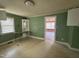 Kitchen featuring large windows and views to the living room at 528 Mill St, Smithfield, NC 27577