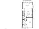 Detailed floor plan of a townhome's first floor, highlighting the layout of living spaces at 615 Leland Hl Cir, Zebulon, NC 27597