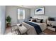 Cozy bedroom featuring a comfortable bed with stylish decor and a bright window with natural light at 629 Martin St, Durham, NC 27704