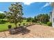 The brick patio offers a great place to relax, while the lawn adds to the natural beauty at 634 Conover Rd, Durham, NC 27703
