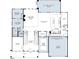 Detailed floor plan showcasing an open-concept design with kitchen, living, and dining areas on the first floor at 828 Timber Mist Ct, Cary, NC 27519