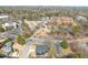 Stunning aerial view of the property showcasing its location and neighborhood surroundings at 838 Woodburn Rd, Raleigh, NC 27605