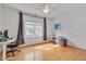 Bedroom with natural light, hardwood floors, and an expansive window at 101 Overlake Dr, Chapel Hill, NC 27516