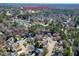 Aerial view of neighborhood near Lochmere Golf Course at 104 Musgrove Cir, Cary, NC 27518