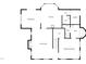 Detailed floorplan illustrating the layout of the kitchen, dining area, and living room at 104 Walnut Creek Dr, Clayton, NC 27520