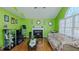 Spacious living room featuring a fireplace, hardwood floors, and plenty of room for entertaining at 1253 Skyview Dr, Mebane, NC 27302