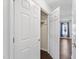 Walk-in closet with built-in shelving, providing ample storage space at 20 Jenmar Dr, Fuquay Varina, NC 27526