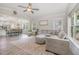 Bright living room featuring an open floor plan, modern decor, and a seamless flow at 202 W Hill St, Benson, NC 27504
