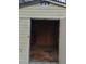 An open storage shed featuring shelving and a wooden interior at 208 Essex Rd, Nashville, NC 27856