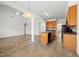 Bright kitchen with island overlooks living area at 2344 Lazy River Dr, Raleigh, NC 27610
