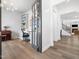 Office featuring custom built-in shelving and desk at 285 Scotland Dr, Youngsville, NC 27596
