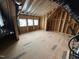 Unfinished attic space showing roof and natural light at 3321 Founding Place, Raleigh, NC 27612