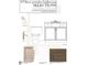 Powder room schematic showing fixtures, cabinetry, tiling, countertops and flooring at 3321 Founding Place, Raleigh, NC 27612