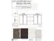 Bathroom schematic showing fixtures, cabinetry, tiling, plumbing and countertops at 3321 Founding Place, Raleigh, NC 27612