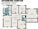 Detailed second floor floorplan of 3528 Dewing Drive including primary bedroom, bath, and bonus room at 3528 Dewing Dr, Raleigh, NC 27616