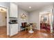 Cozy breakfast nook with seating, perfect for casual dining and enjoying meals at 4812 Stonehill Dr, Raleigh, NC 27609