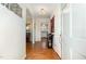 Welcoming foyer with hardwood floors and stylish decor, creating a warm first impression at 4812 Stonehill Dr, Raleigh, NC 27609