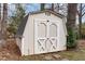 View of the storage shed in the backyard at 4812 Stonehill Dr, Raleigh, NC 27609
