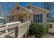 Charming one-story home featuring a ramp, blue shutters, and covered porch at 4901 North Pointe, Sanford, NC 27332