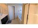 Bright bathroom featuring tub, shower and vanity with stylish fixtures at 508 Stapleford Ln, Fuquay Varina, NC 27526