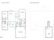 Floor plan showcasing the home's layout, including bedrooms, kitchen, and garage at 5389 Salem Woods Dr # 12, Graham, NC 27253