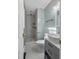 Bathroom features a modern sink, toilet, and tiled shower for clean living in a compact setting at 2201 Knollwood Dr, Sanford, NC 27330