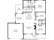 Home floor plan showing bedroom, bathroom, kitchen and living room layouts at 251 Olde Pl, Zebulon, NC 27597