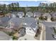 Aerial view of a neighborhood featuring well-maintained homes and mature trees at 310 Millsfield Drive Dr, Cary, NC 27519