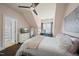 Bedroom with a desk, TV, and a neutral light color palette at 310 Millsfield Drive Dr, Cary, NC 27519