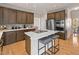 Modern kitchen with a large island, stainless steel appliances, and plenty of counter space at 3510 Middlebrook Dr, Durham, NC 27705
