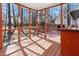 A spacious screened porch offers an airy outdoor living space with natural light at 3510 Middlebrook Dr, Durham, NC 27705
