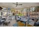Relaxing screened porch features comfortable seating and outdoor views at 5300 Grand Gate Dr, Raleigh, NC 27613