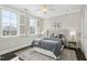 Cozy bedroom with ample natural light from the many windows at 543 Guilford Cir, Raleigh, NC 27608