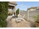 Backyard fire pit with lounge chairs at 543 Guilford Cir, Raleigh, NC 27608