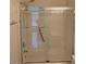Shower stall with sliding glass doors and chrome fixtures at 6102 Highcastle Ct, Raleigh, NC 27613
