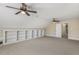 Spacious bonus room featuring recessed lighting, built-in shelving, and doorway access at 75 Morgan Dr, Lillington, NC 27546