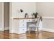 Built-in desk featuring bright natural light, a comfortable chair, and stylish decor at 75 Morgan Dr, Lillington, NC 27546