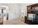 Office space features a desk, closet, and direct access to a bathroom and hallway at 290 Forest Meadow Ln, Franklinton, NC 27525