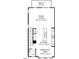 Floorplan featuring a kitchen, dining area, powder room, Gathering room, and outdoor deck at 3100 Kempthorne Rd # 50, Cary, NC 27519